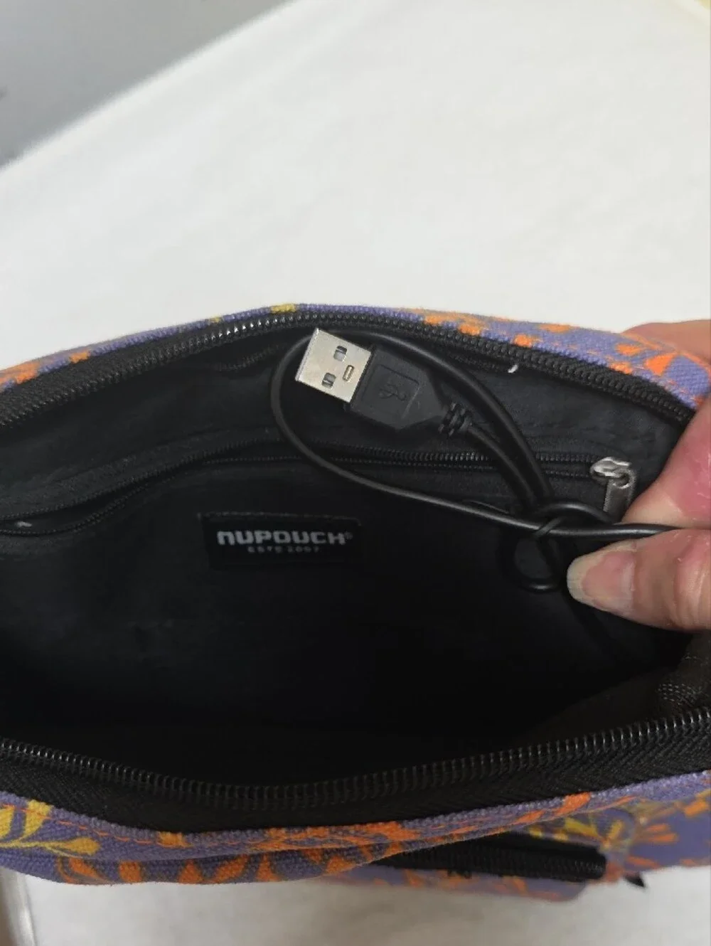 NWT Nupouch Crossbody Anti-Theft Shoulder Bag